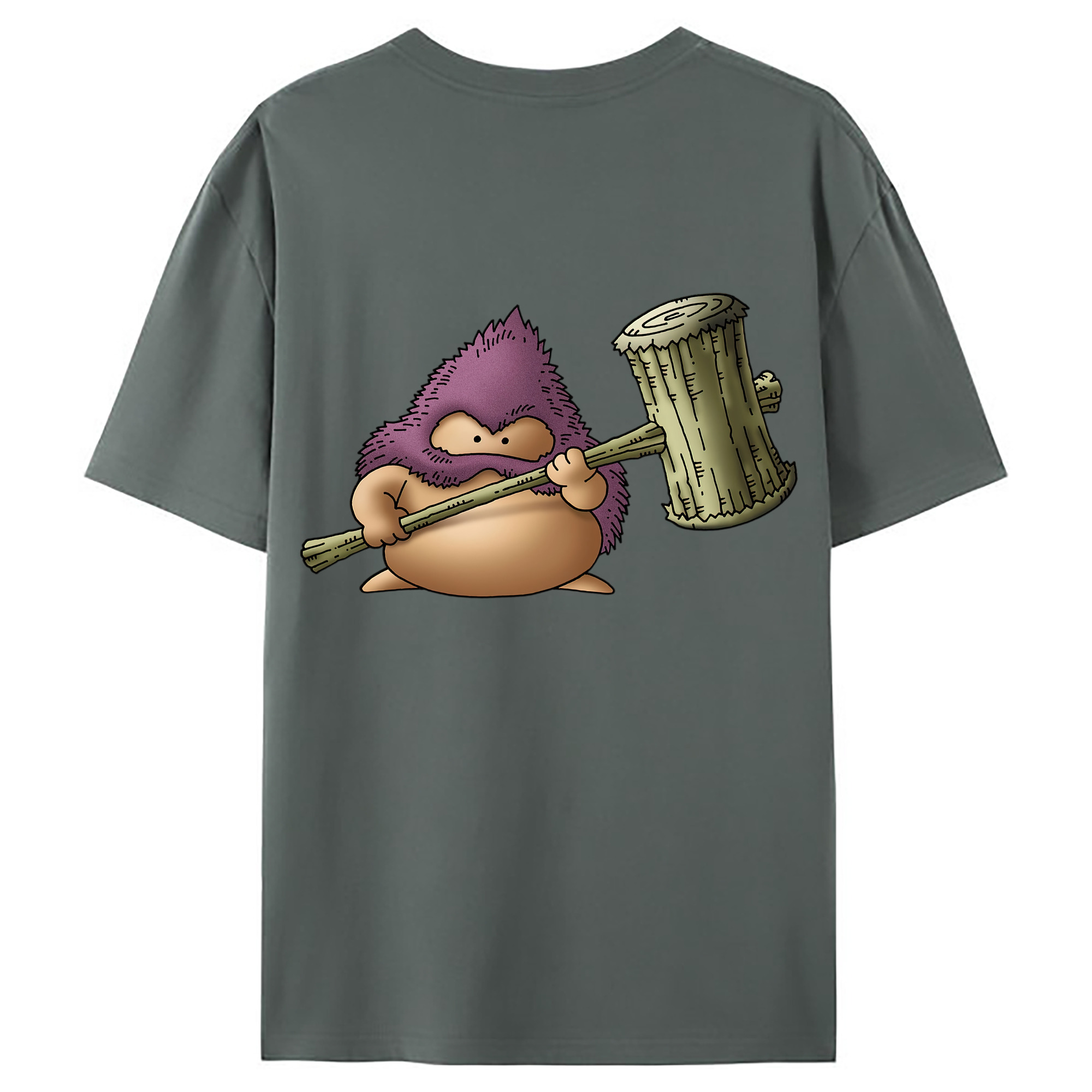（画像用） ドラゴンクエスト Doragon Kuesuto Dragon Quest 綿100％ メンズ半袖Tシャツ（バックプリント） 通気性